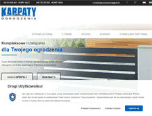 Tablet Screenshot of ogrodzenia-karpaty.pl